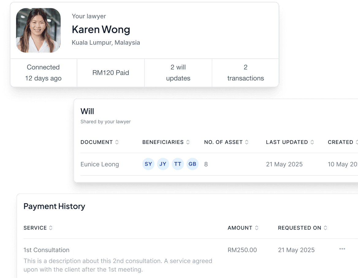 Lawyer dashboard